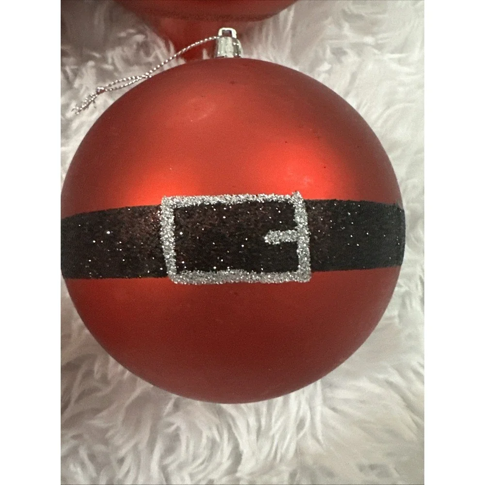 SANTA CLAUS CHRISTMAS ORNAMENT HANDPAINTED Ho‎ Ho Ho Holiday Set